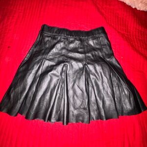 Black Leather Skirt